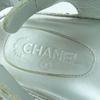 Excellent CHANEL Sandals Silver leather Women 37 G31857 Used
