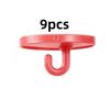 9/18Pcs Ceiling Hanging Mini Hook Self Adhesive No Drilling, Traceless Storage Hooks, Multi-Purpose For Bedroom Dormitor