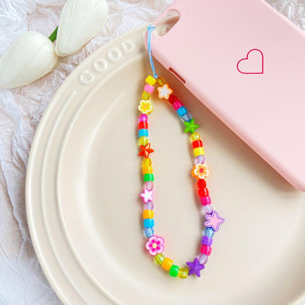 Cheap Trendy Beads Phone Chain Multicolor Cellphone Strap Lanyard Women ...