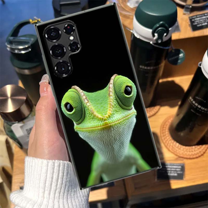 Lizards and Geckos Have Big Eyes Cases Phone Case for Samsung Galaxy S26 Ultra S25 Edge S24 S23 FE S21 Plus S20 S22 S10 Cover TP