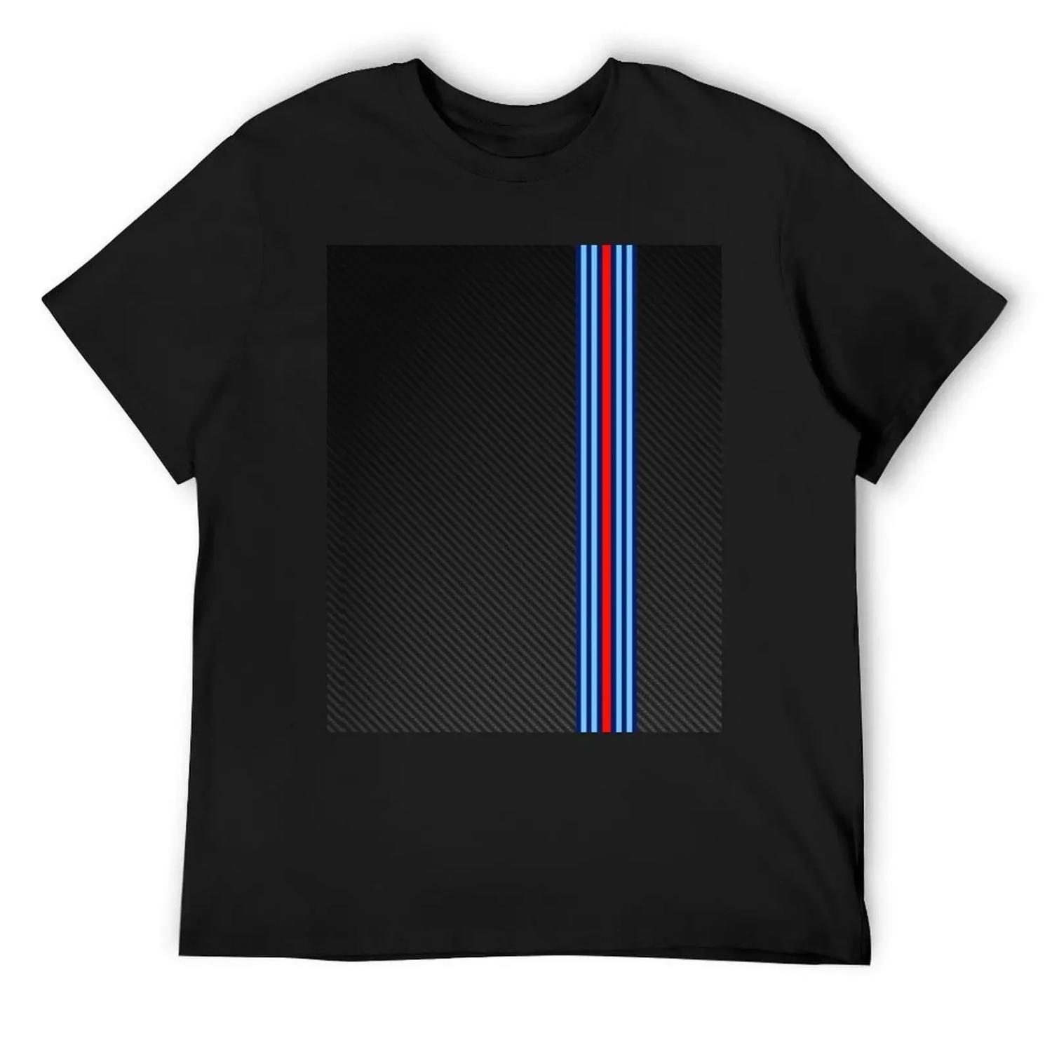 

Carbon Fiber Martini Design Racing Stripes T-Shirt tops graphic shirts hippie clothes T-shirts for men cotton XXXXXL чорний