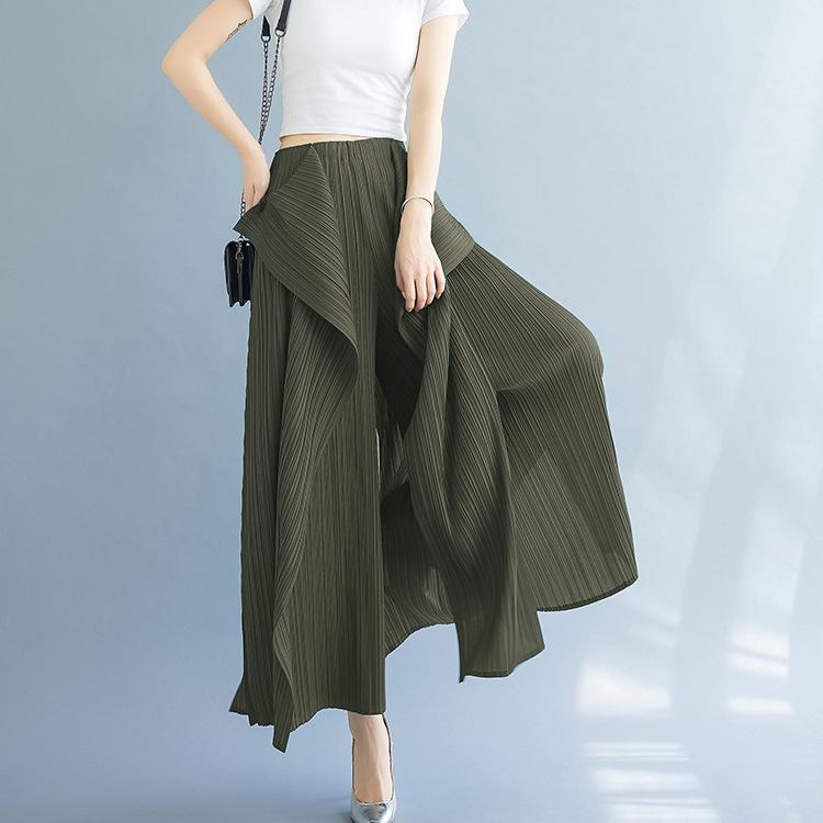 2025 Stylish Miyake Pleated Slimming Irregular Fashion Pants
