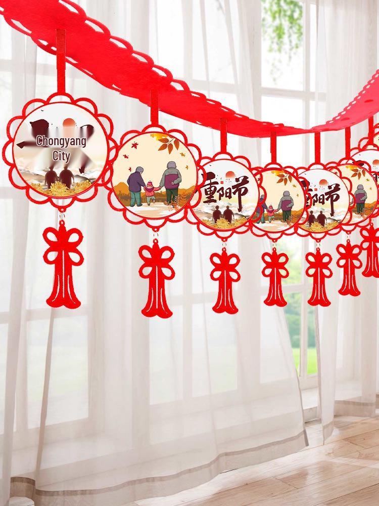 Double Ninth Festival Hanging Ornaments for Retirement Homes - Creative Outdoor Decorations
