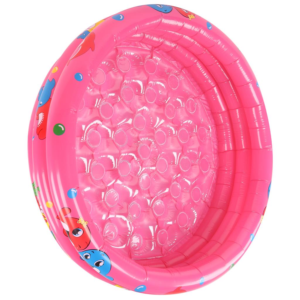 Indoor Outdoor Baby Swimming Pool Round Inflatable Children Water Game Play Pool Pink120cm 47.2in