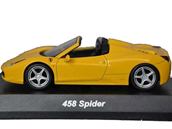 Kyosho Ferrari Miniature Car Collection 9 Circle K Sunkus 458 Spider Scale Single Item (Yellow) 1/64