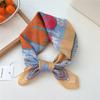 Flower Floral Print Scarves Kerchief Bandanas 55cm Headscarf Hair Ribbon Accessories  for Women
