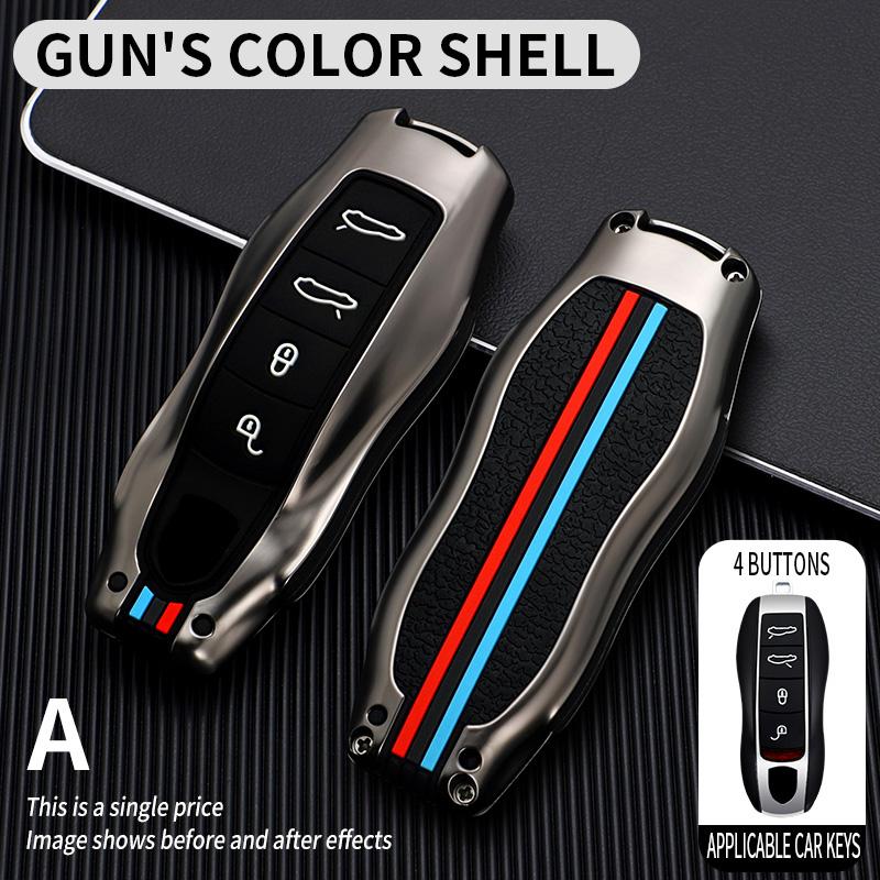 Zinc Alloy Car Key Case for Porsche Cayenne 958 911 Lepin 996 Macan Panamera 997 944 924 987 987 Gt3 Cayman 987 Car Accesories