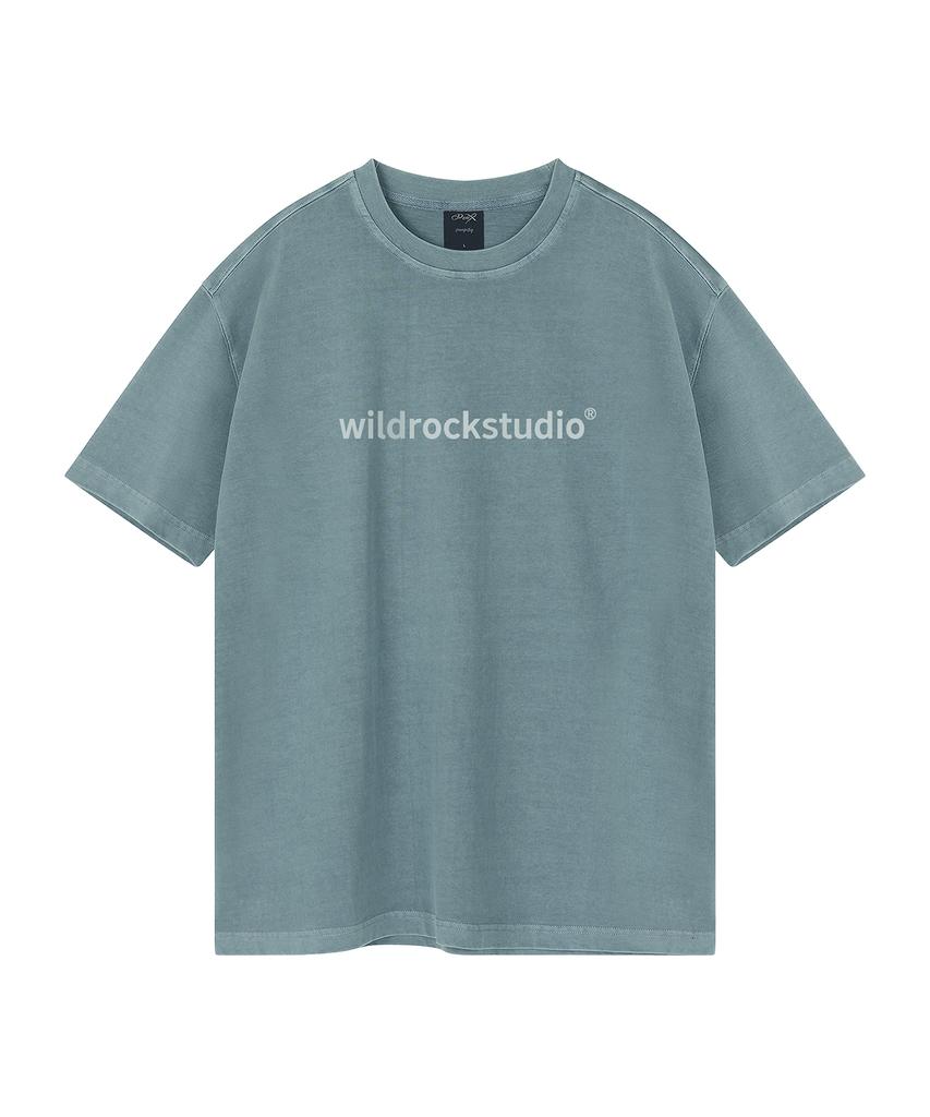 WILDROCK Standard Logo Pigment Oversized Short Sleeve T-Shirt (Cropped) (Type B)