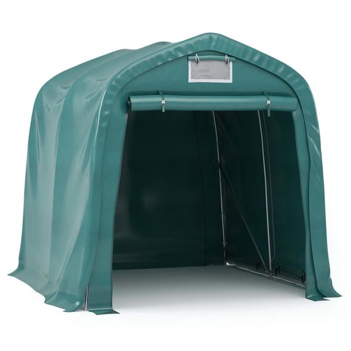 Tente de rangement de garage - VIDAXL - 1,6x2,4 m - Imperméable - Acier galvanisé - Vert