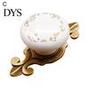 Drawer Knob Handle Thickening Comfortable Touch Round Ceramic Cabinet Cupboard Door for Furniture