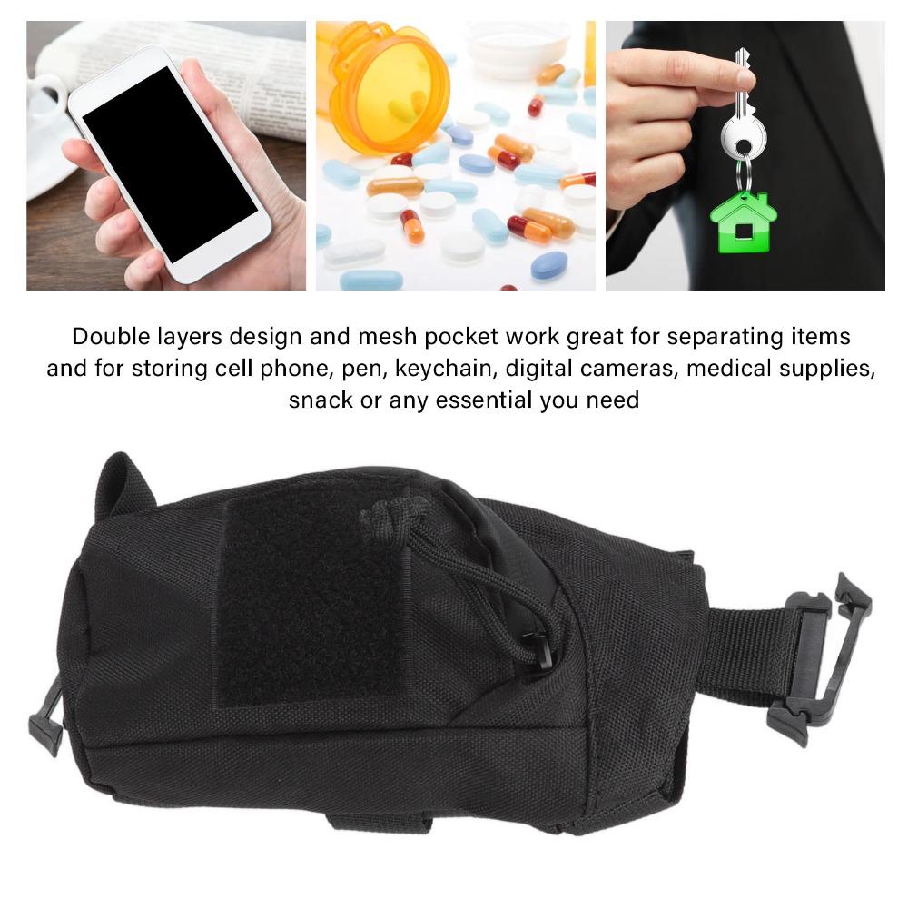 Small Compact Clip On Pouch Multifunctional Shoulder Strap Attachment  Outdoor Sport