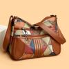 Simple Splicing Fashion Shoulder Bag Large Capacity Tote Bag Soft Leather Casual Light Tide Handbag