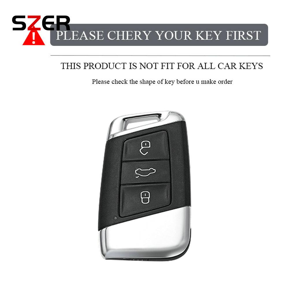 Tpu Car Key Case Cover Bag Shell For Vw Volkseagen Passat B8 Magotan For Skoda Superb A7 Kodiaq Seat Fob Keychain Accessories