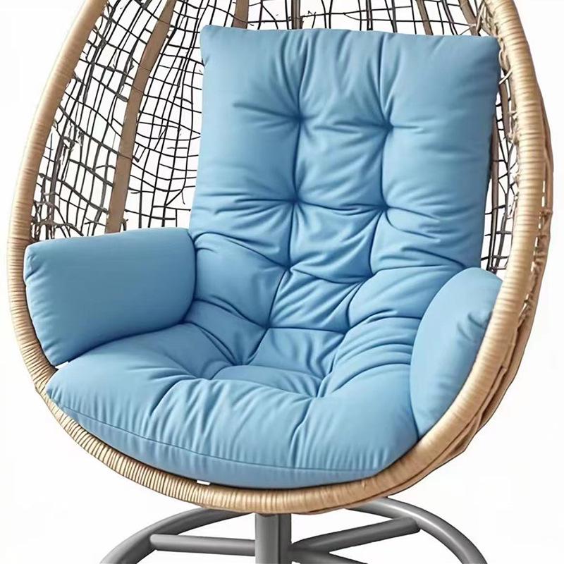 Thickened Waterproof Outdoor Hanging Basket Seat Cushion for Armchair, Recliner, Rocking Chair, or Swing with Backrest