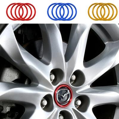 4 sztuk/partia naklejka na pokrywę piasty koła dla Mazda 6 Atenza CX-4 CX-5 Mazda 3 Axela akcesoria do montażu samochodu stylizacja