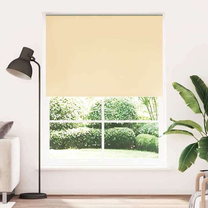 Blackout Roller Blind 160 X 230 Cm Beige 240177