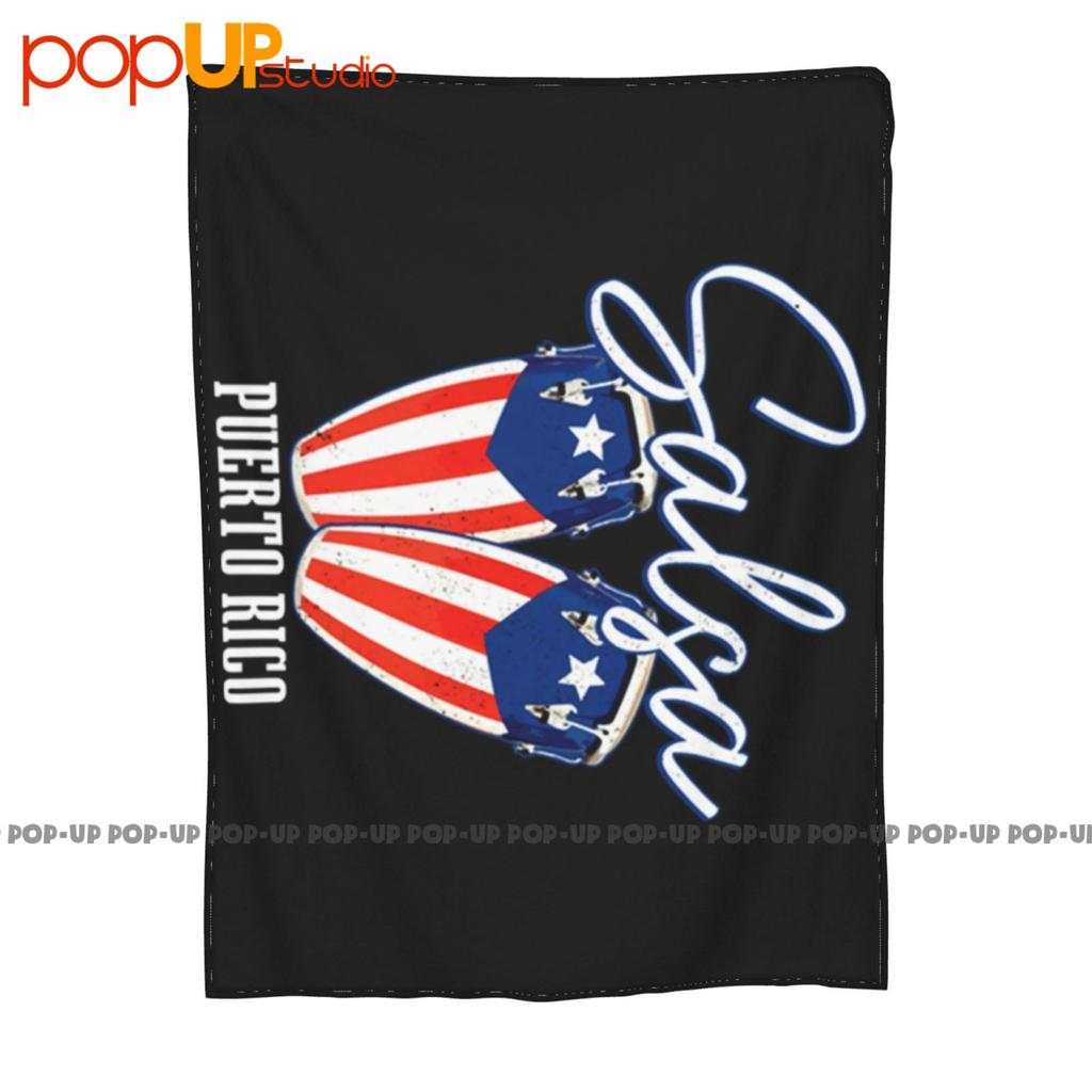 Salsa Puerto Rico Dancing Dancer Puerto Rican Flag Pride Ultra-Soft Blanket Quilt Winter Sofa Cover Bed Covers