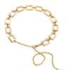 Hollow Out Body Link Belts Metal Body Chains Jewelry Casual Waist Chain Belt  for Jeans Dress