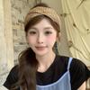 Beach Straw Weaving Cross Knotted Headband Women's Handmade Weaving Hair Band Bohemian Wide-brimmed Hair Hoop Hair Accessories