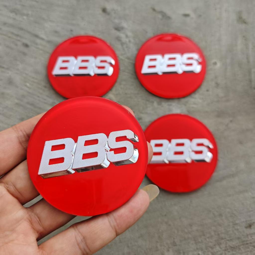 4 pezzi 65mm PMMA BBS Adesivi Emblema Per bbs adesivo centro ruota coprimozzo automobile