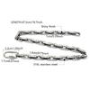 Collana a Catena con Moschettone Placcata Oro 18K Collana a Maglie Collana Choker Punk Spessa a Maglie Rettangolari per Donna Uomo