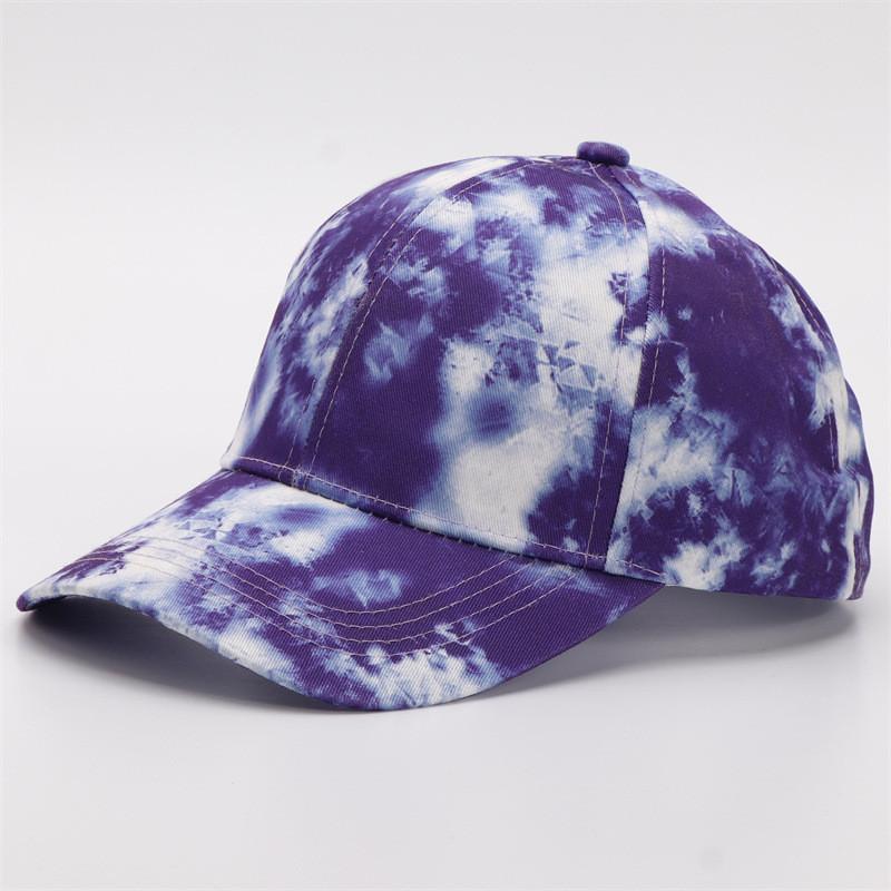 Digital Print Gradient Baseball Cap With Sun Protection For Casual Outdoor Wear