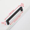 NAIERDI Kitchen Door Handles Cabinet Handles Drawer Knobs Aluminum Alloy Wardrobe Door Handles Brushed Modern Style Hardware