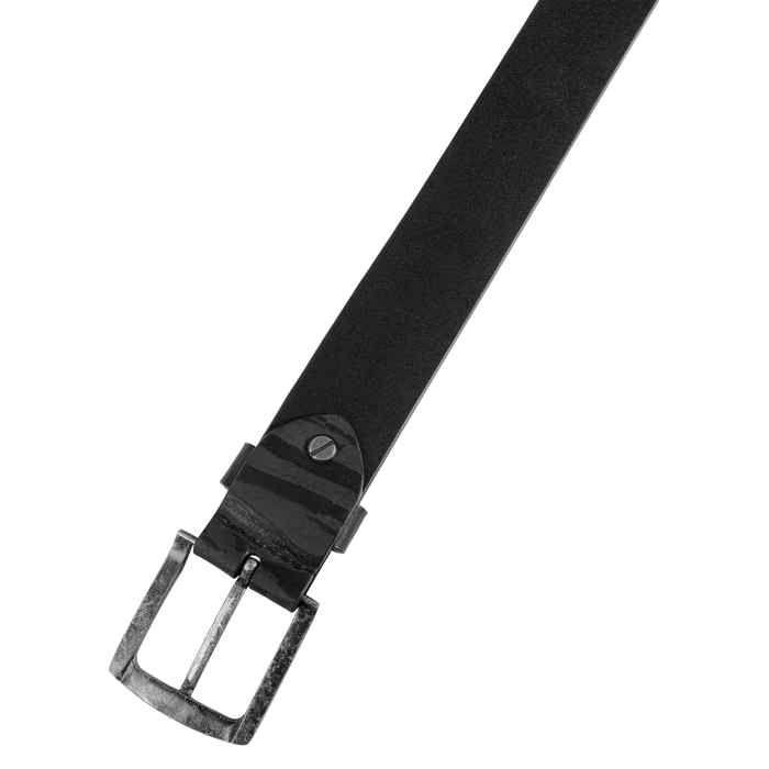 Ceinture pour homme - LEONARDO VERRELLI - Basique - Cuir véritable - Noir - Longueur ajustable 120–140 cm