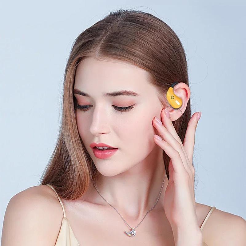 Wireless Touch Ear-Hook Earphones Painless Wear HiFi Stereo Music With HD Microphones Digital Display Noise Cancel