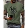 Tricou nou de vară pentru bărbați, la modă, cu personalitate, model simplu imprimat, tricou pentru bărbați, top