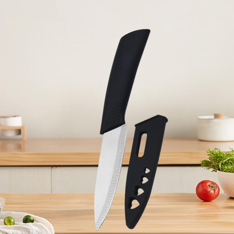 Professional Boning Knife with Stainless Steel Fruit Slicing Knife Non-slip Handle Kitchen Slaughtering Knife with Cover