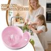 Rotating Drain Basket for Fruit Animal-Inspired Kitchen Drain Basket Food Container Veggie Washer Strainer Bowl Fruit Colander