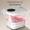Foldable Foot Spa Basin with Constant Temperature Heating and Electric Massager