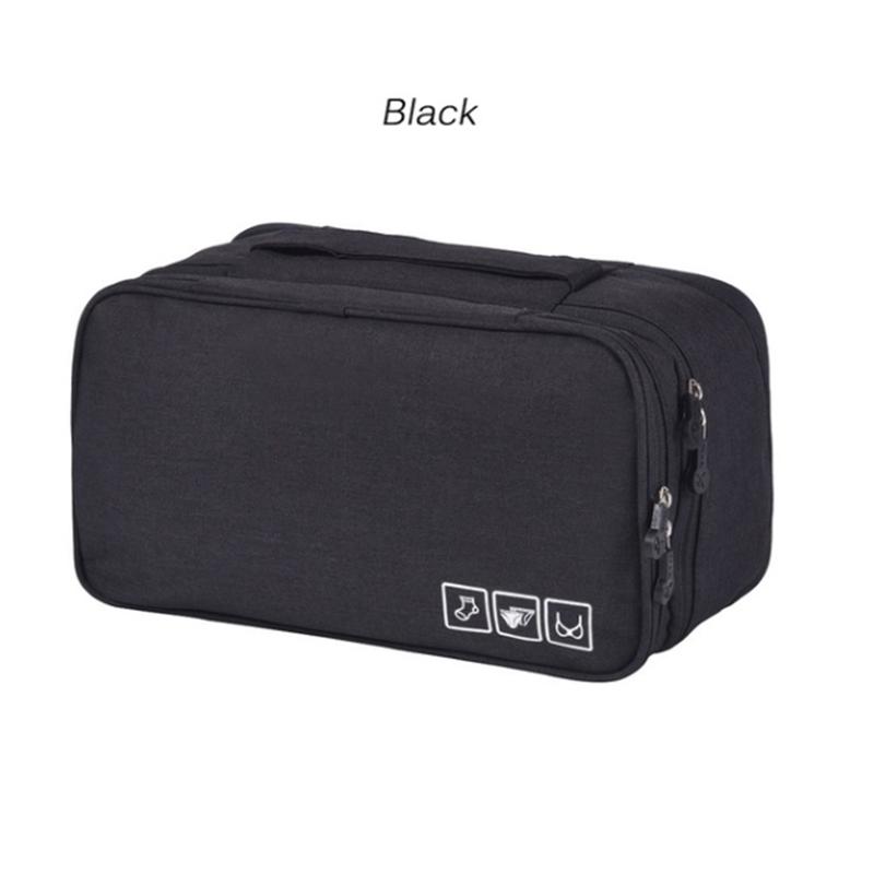 YUMILI Sac Rangement Voyage Organisateur Sous-Vêtements - Impermeable Soutien-Gorge Chaussettes (Gris)