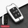 Premium Metal Protective Shell for Jaguar Key - Compatible with XFL/XEL/XJL/FPACE; High-End Men's Key Case with Buckle
