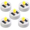 5X Lampa Solarna Led Świeca Tealight Płomień Mała