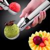 Fruit Baller Stainless Steel Fruit Scooper Easy To Operate One-Click Digging Comfortable Grip Kitchen Fruit Ball Maker