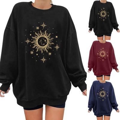 Harajuku Women's Hoodies Oversized Hoodie Cotton Streetwear Printed Sweatshirt Casual Long Sleeve Pullover Shirt Blouse Top