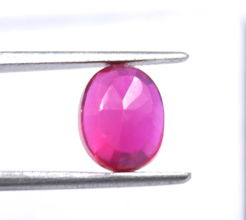 5.35 Carat Friday Big Offer Certified Red Ruby Burma Oval Shape Loose Gemstone SN312
