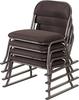 Pearl Metal High Seat Chair, Pipe, Stackable Mesh, Brown, N-8402