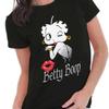 Betty Boop Officially Licensed Poster Women T-Shirt (Black), Large