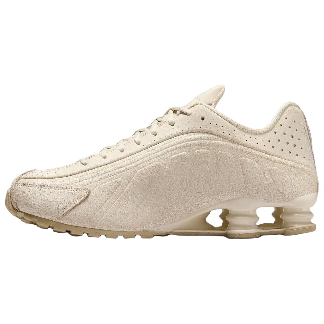Nike Shox R4 Natural Metallic Silver Men Sneakers Cream IO4544-100 40.5