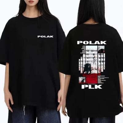 Rapper Plk Polak Γραφικό T-shirt Ανδρικό Γυναικείο Μόδα Ποπ Μουσική Streetwear Γυναικείο Casual Βαμβακερό Μπλουζάκι με Εκτύπωση Vintage Hip Hop T-shirts