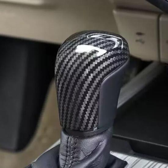 1PCS Carbon Fiber Look Gear Shift Knob Cover Trim For Toyota Camry 2018-2024