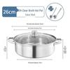Puban Extra Thick 304 Stainless Steel Clear Soup Hot Pot