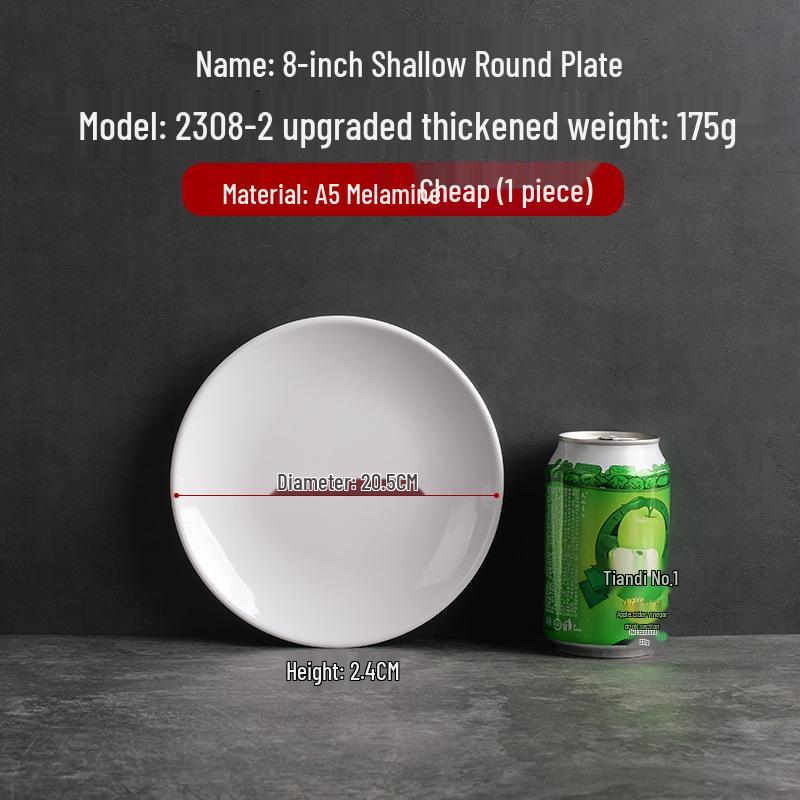 Runde Essteller im Melamin-Porzellan-Stil mit Seidenblumen-Design für Restaurants und Hotels