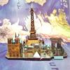 World Style City Skyline Architecture Street View 3D Metal Puzzle Paris Venice San Francisco Shanghai DIY Assembled Model Kits