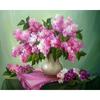 Diamond Painting Flowers Full Drill Round Diamond Embroidery Purple Lavender Picture Of Rhinestones Home Decor