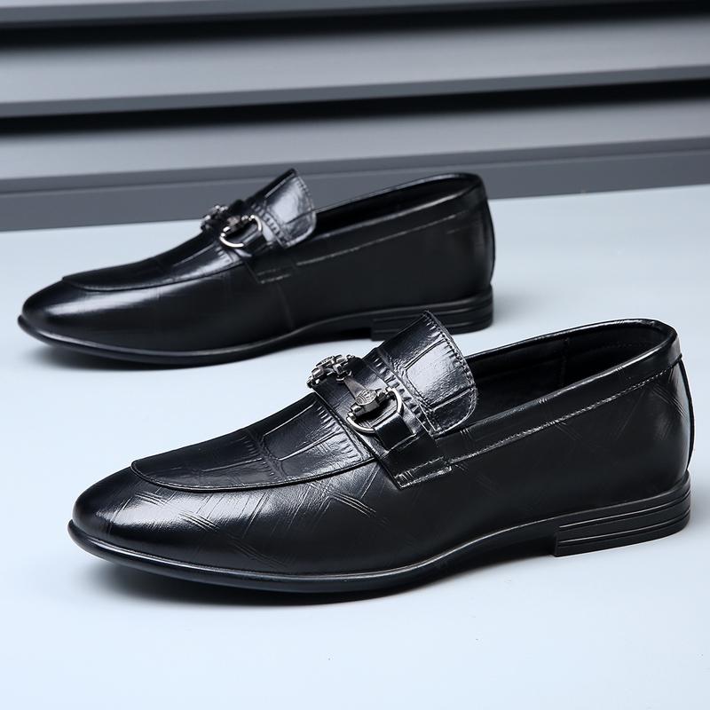 Fashion Men's Loafers Luxury High-quality Flat Bottom Wedding Party Daily Office Outdoor Casual Business Trendy Gentleman Slip On  Shoes