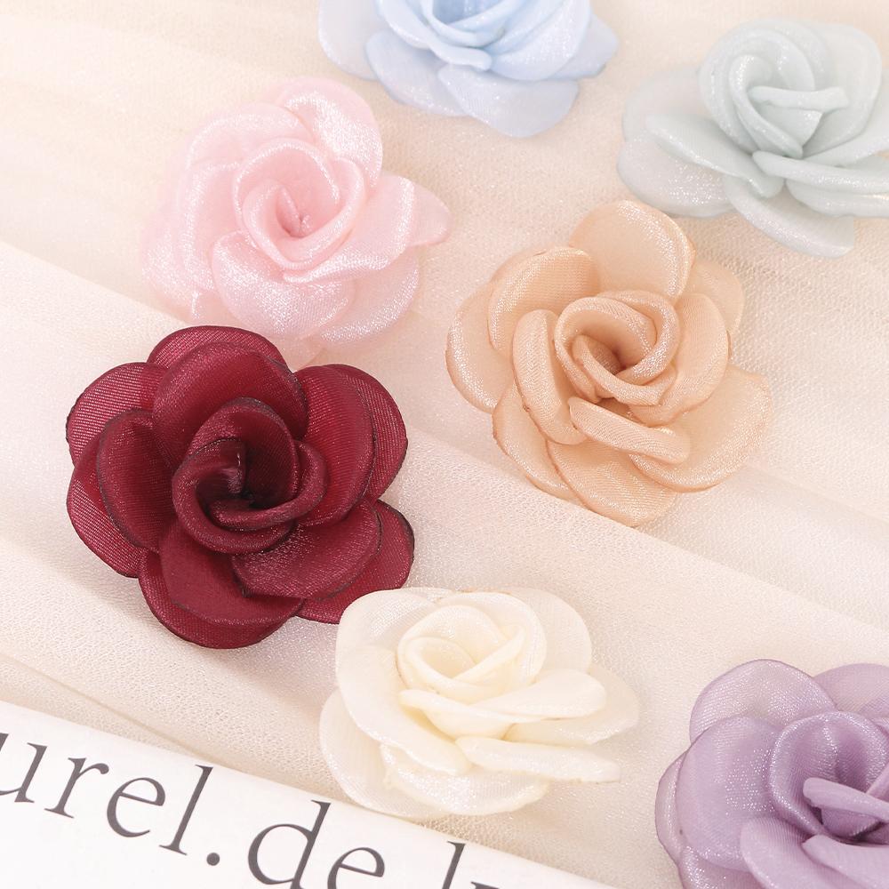 3/5Pcs Artificial Silk Flower Heads For Home Room Decor Bride Wedding Decoration Navidad New Year Craft Flower Wreath Accessory